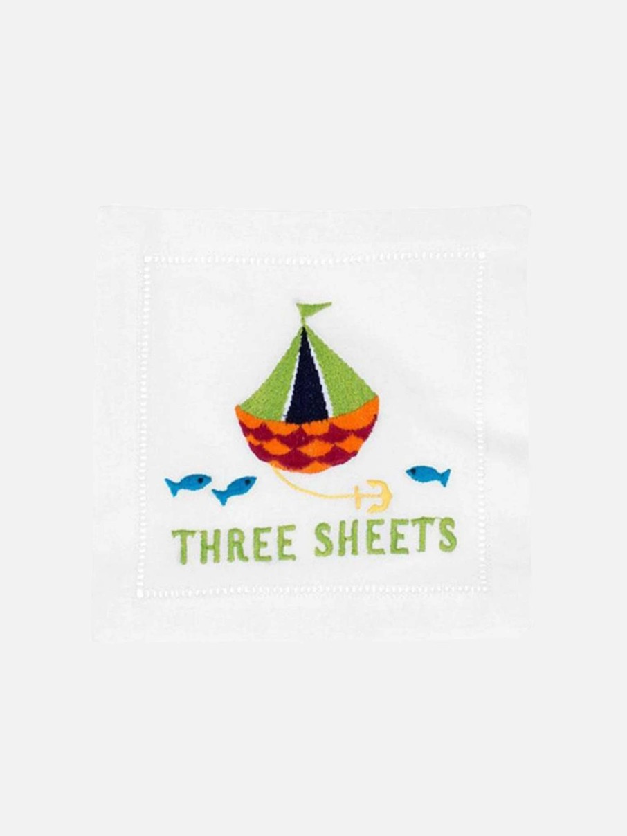 Decor * | August Morgan Three Sheets Set Of 4 White