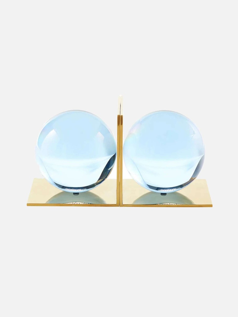 Decor * | Jonathan Adler Globo Bookends Blue