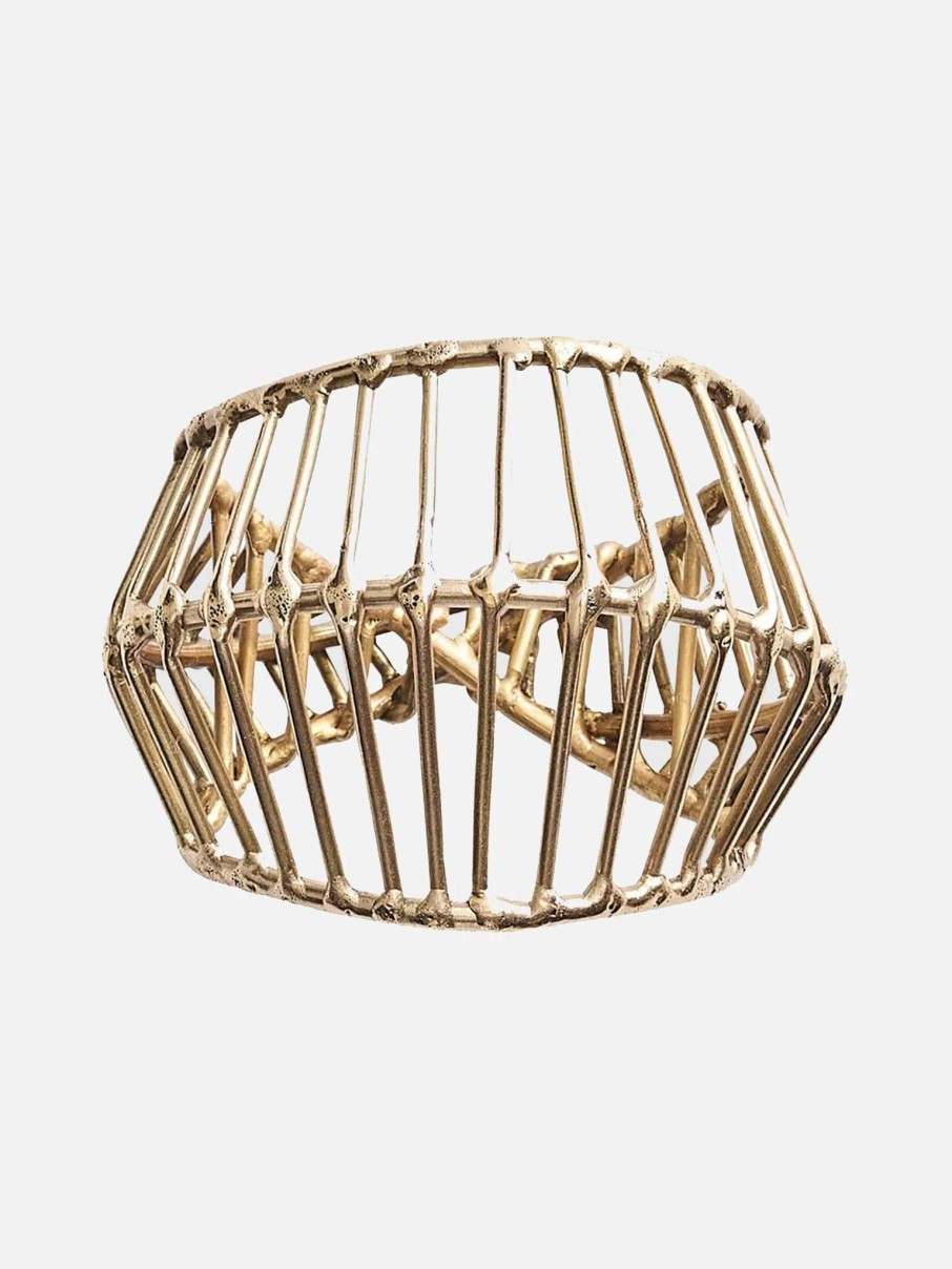 Decor * | Kim Seybert Cage Napkin Ring Gold