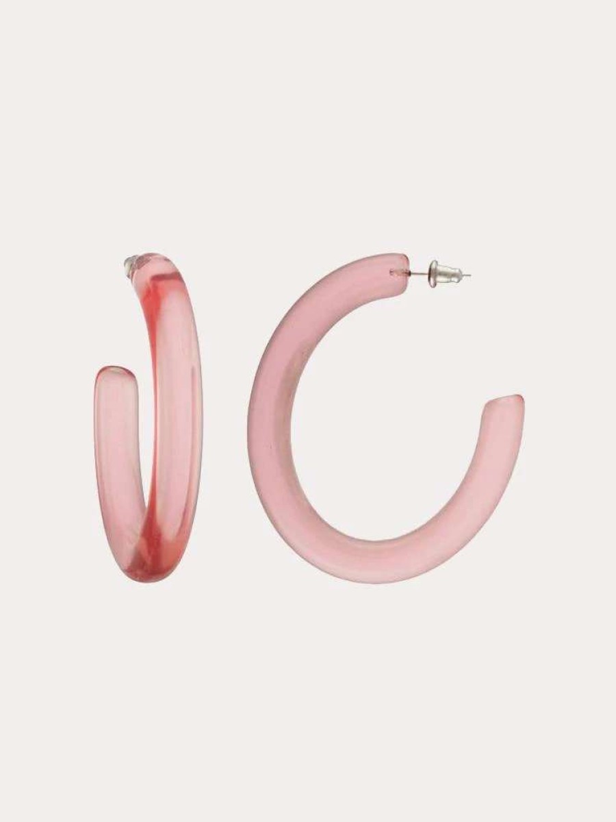 Jewelry * | Machete Form Hoop Earrings Peony