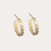 Jewelry * | Jennifer Zeuner Jewelry Dream Mini Hoop Earrings Yellow Vermeil